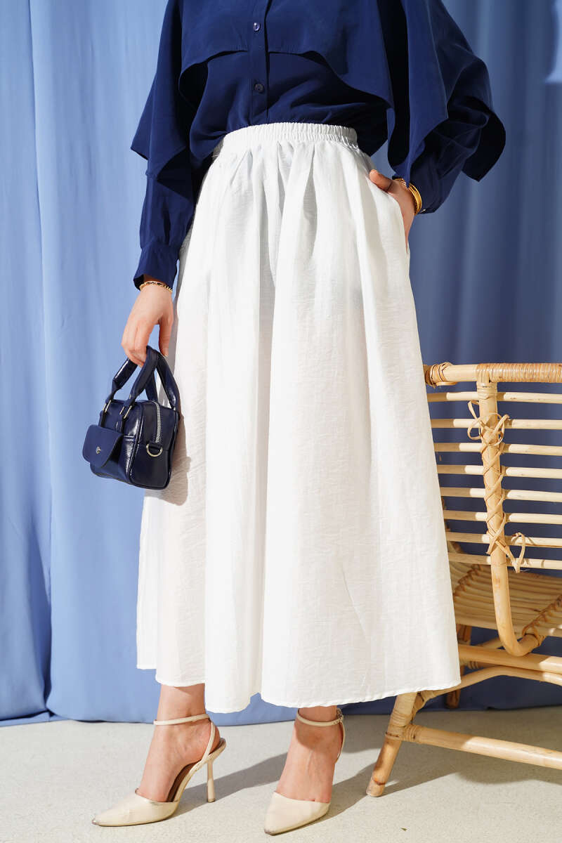 Beli Lastikli Cepli Kloş Etek