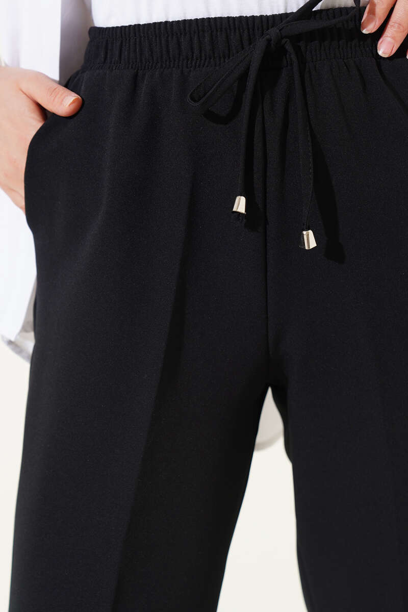 Beli Lastikli Dar Paça Pantolon