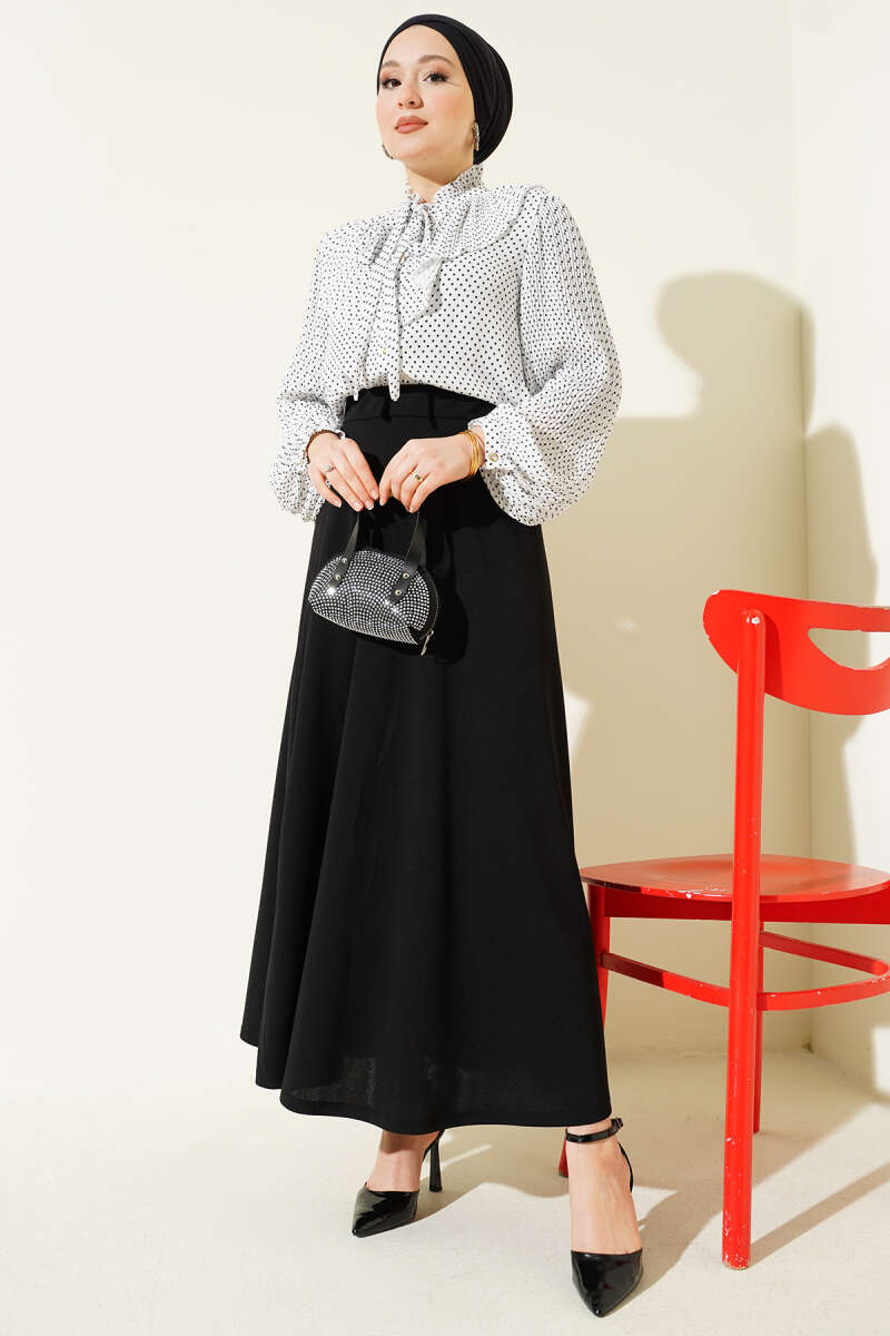 Beli Lastikli Kloş Dabıl Etek