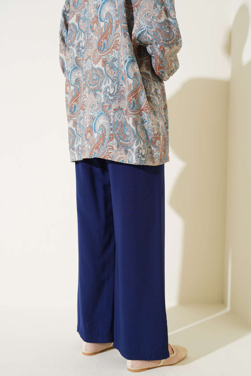 Beli Lastikli Tencel Pantolon