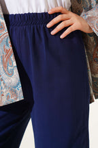 Beli Lastikli Tencel Pantolon