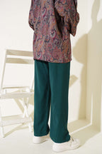 Beli Lastikli Tencel Pantolon