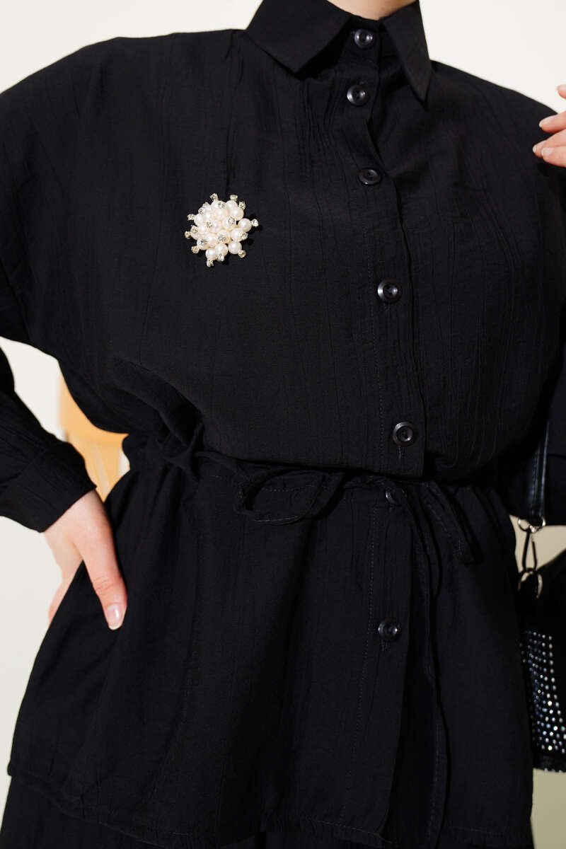 Beli Tünelli Etekli İkili Takım