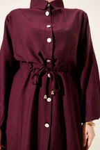 Long Tunic Double Set with Waist Tunnel