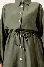 Long Tunic Double Set with Waist Tunnel