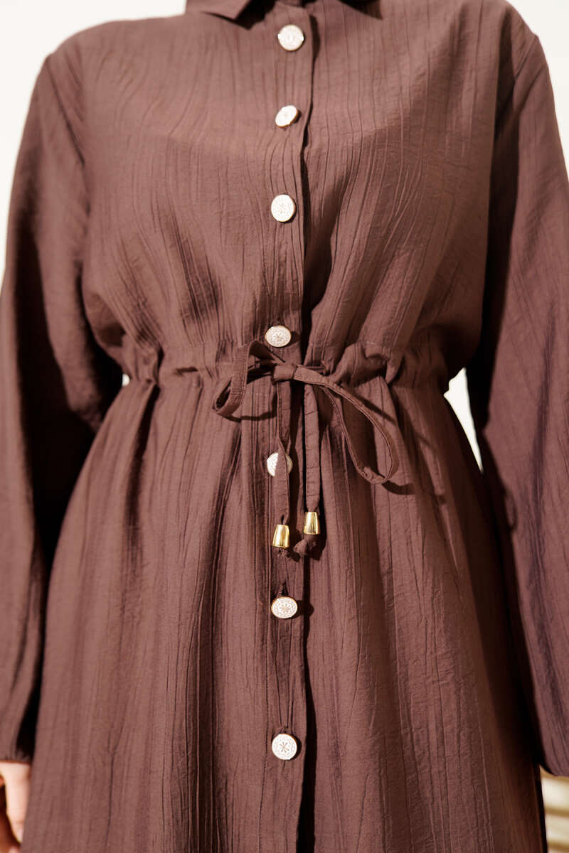 Long Tunic Double Set with Waist Tunnel