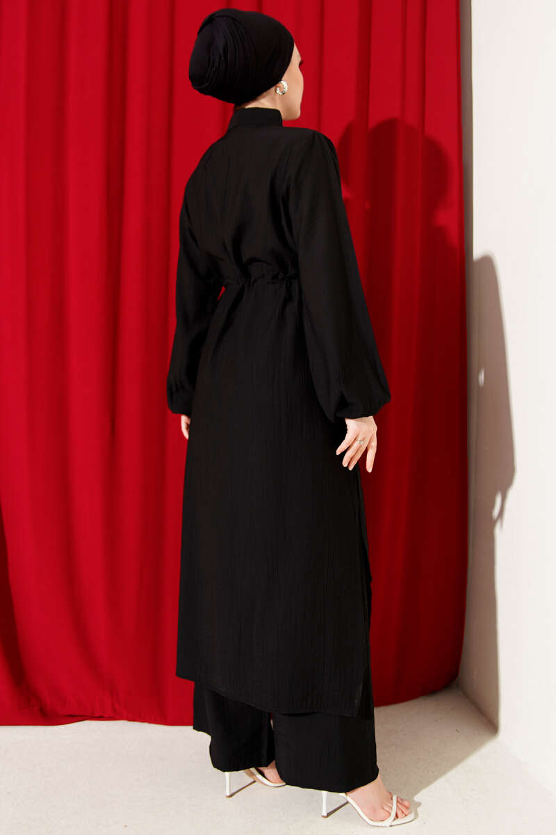 Long Tunic Double Set with Waist Tunnel