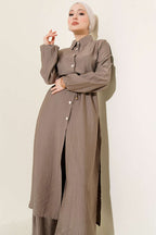Long Tunic Double Set with Waist Tunnel