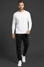 Bisiklet Yaka Basic Erkek Sweatshirt