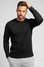 Bisiklet Yaka Basic Erkek Sweatshirt