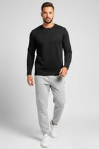 Bisiklet Yaka Basic Erkek Sweatshirt