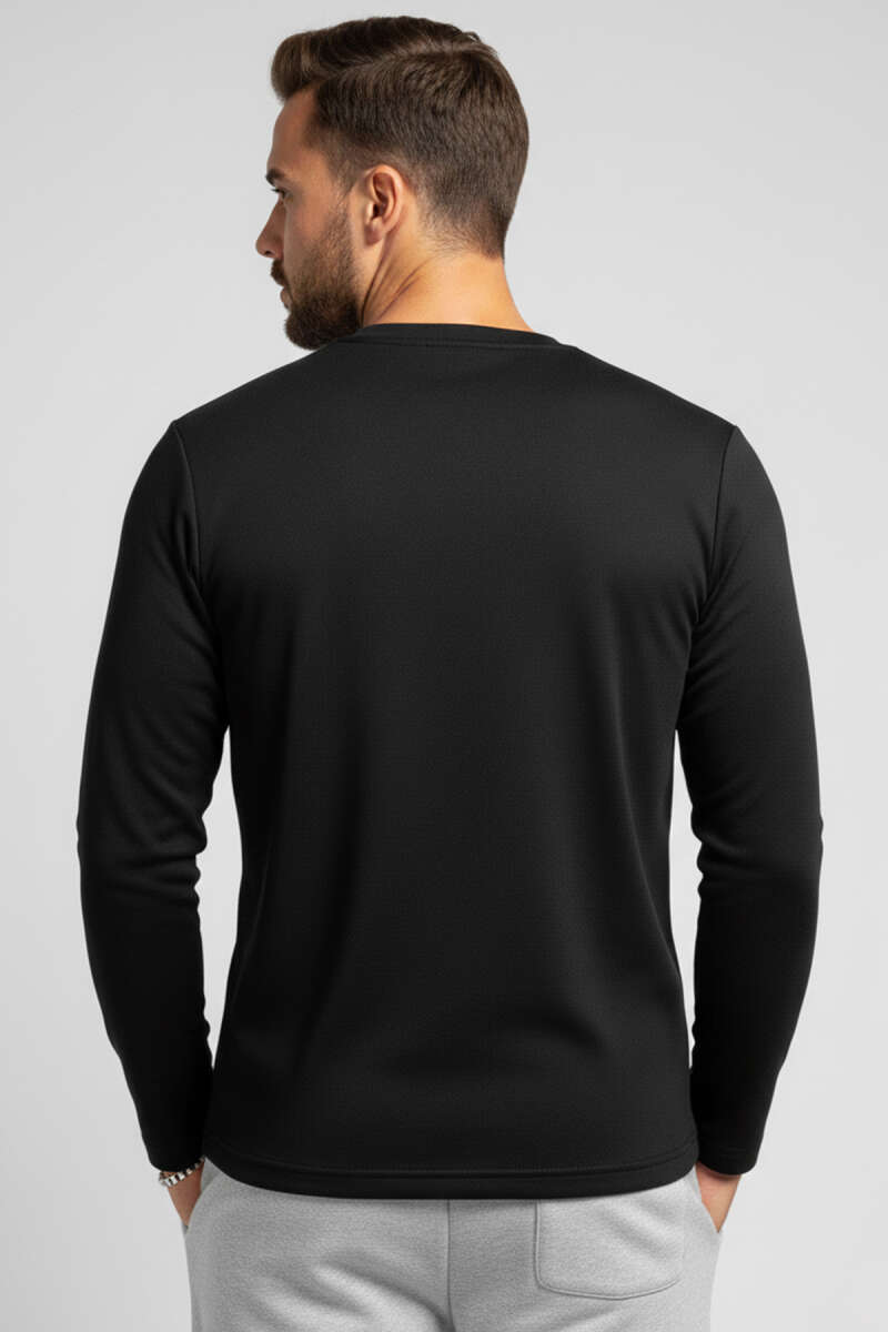 Bisiklet Yaka Basic Erkek Sweatshirt