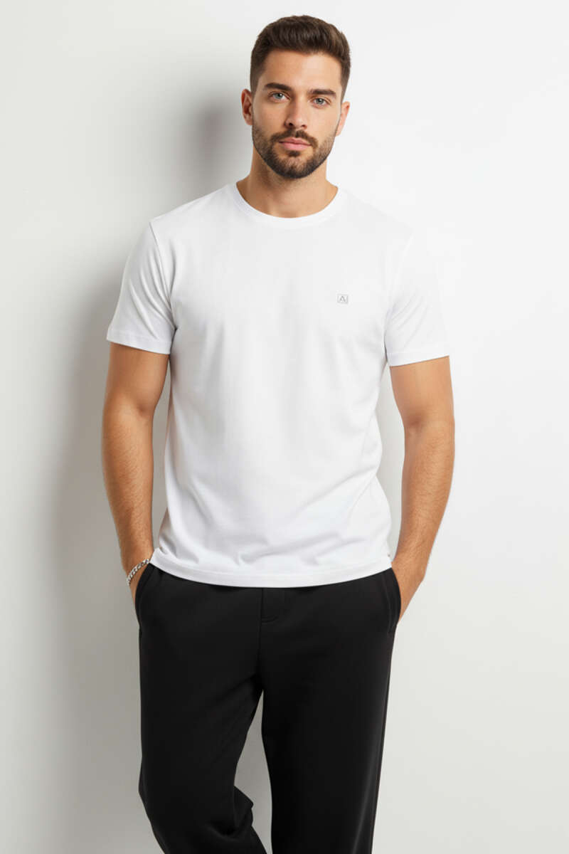Bisiklet Yaka Basic Erkek T-shirt