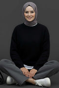 Bisiklet Yaka Basic Sakallı Kazak