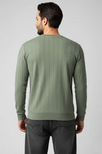 Bisiklet Yaka Dikişli Erkek Sweatshirt