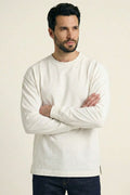 Bisiklet Yaka Kol Ribanalı Erkek Sweatshirt
