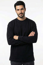 Bisiklet Yaka Kol Ribanalı Erkek Sweatshirt