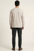 Bisiklet Yaka Kol Ribanalı Erkek Sweatshirt