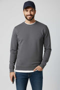 Bisiklet Yaka Manşetli Erkek Sweatshirt