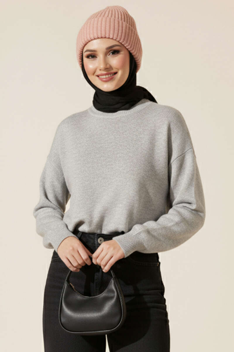 Bisiklet Yaka Merserize Tunik