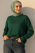 Bisiklet Yaka Merserize Tunik