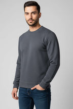 Bisiklet Yaka Selanik Erkek Sweatshirt