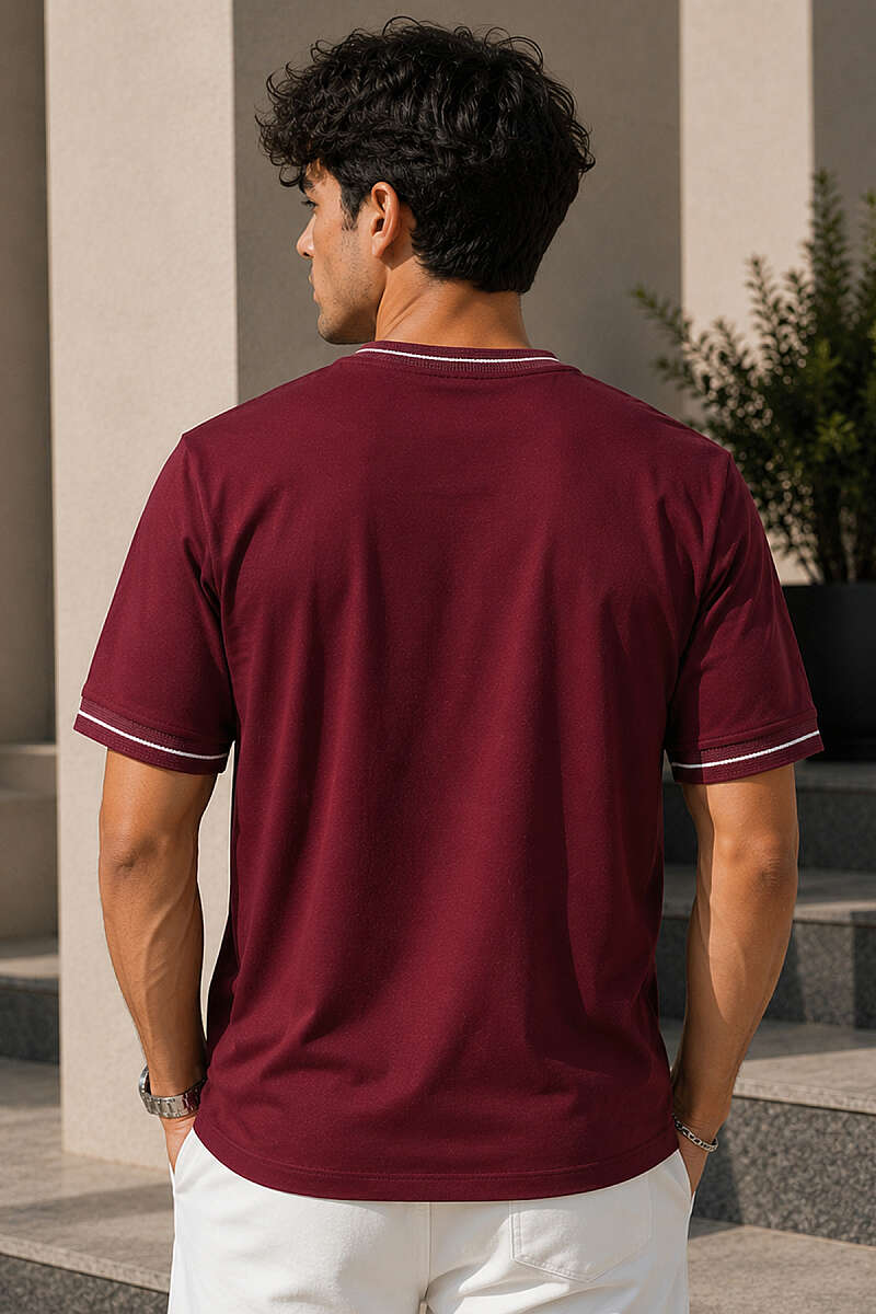 Biyeli Loyşa Bisiklet Yaka Erkek T-shirt