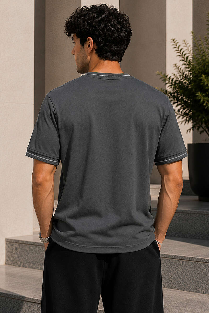 Biyeli Loyşa Bisiklet Yaka Erkek T-shirt