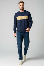Blok Renkli Selanik Erkek Sweatshirt