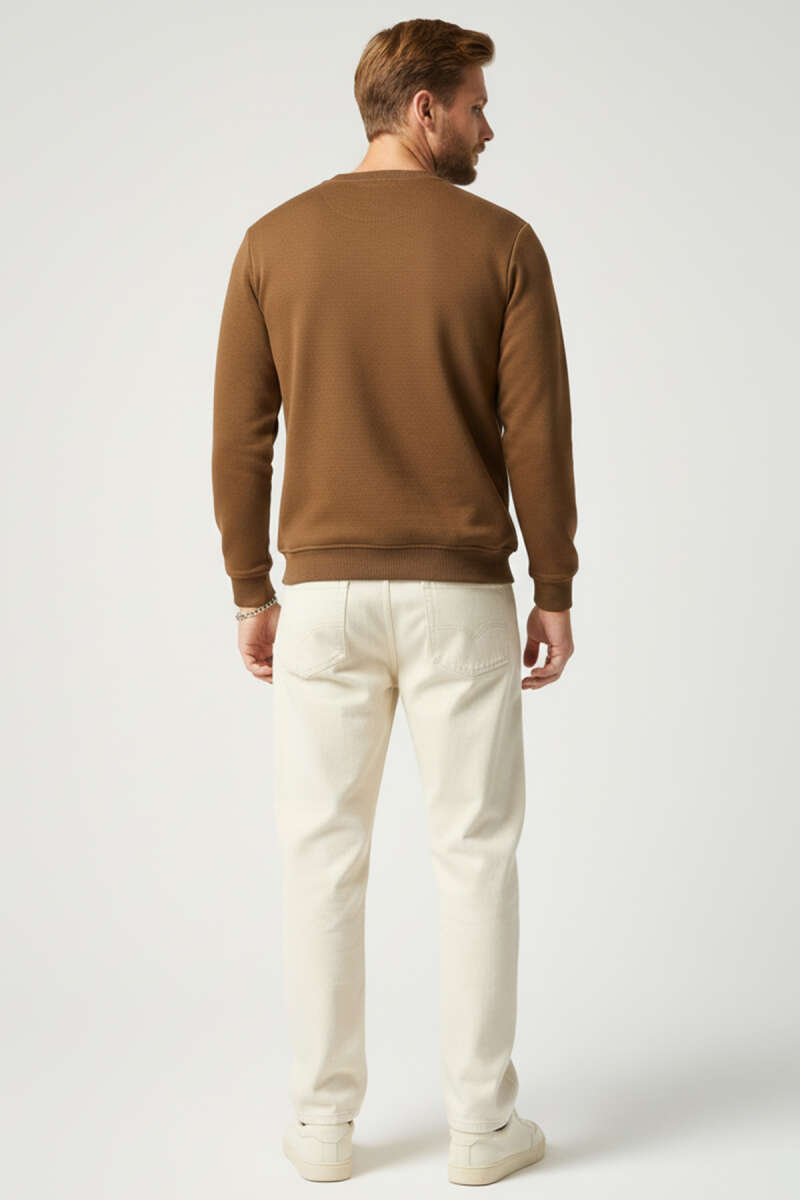 Blok Renkli Selanik Erkek Sweatshirt