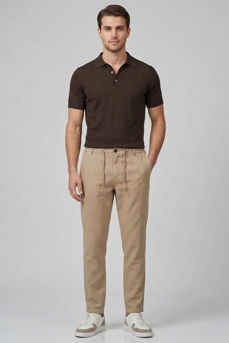 Boyfriend Jogger Erkek Pantolon Vizon