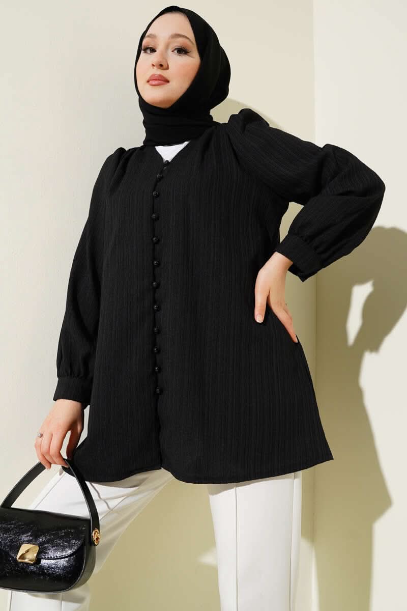 Brit Buttoned Crinkle Shirt