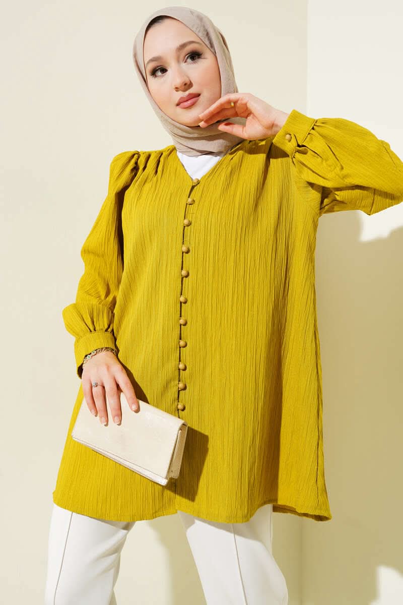 Brit Buttoned Crinkle Shirt