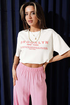 Brooklyn Baskılı Loyşa T-shirt