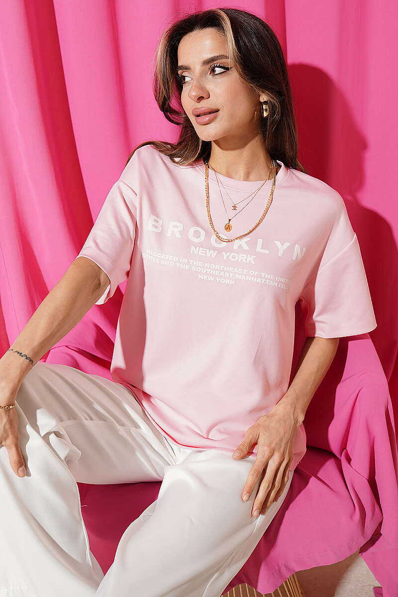 Brooklyn Baskılı Loyşa T-shirt