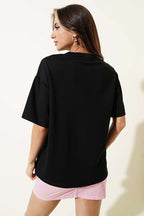 Brooklyn Baskılı Loyşa T-shirt Siyah