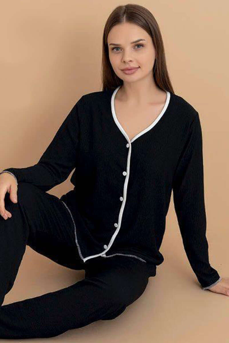 Bürümcük Düğmeli Pijama Takımı