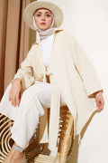 Bürümcük Yaka Bağlamalı Kimono