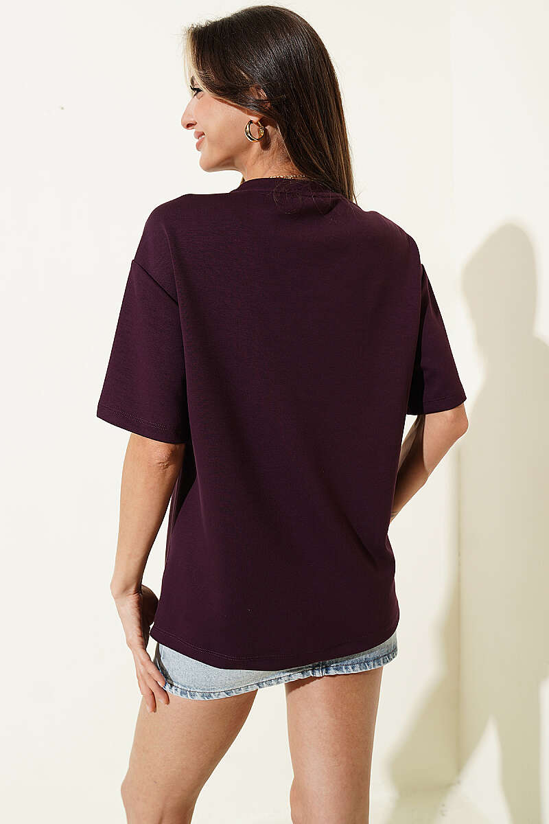 California Baskılı Modal T-shirt