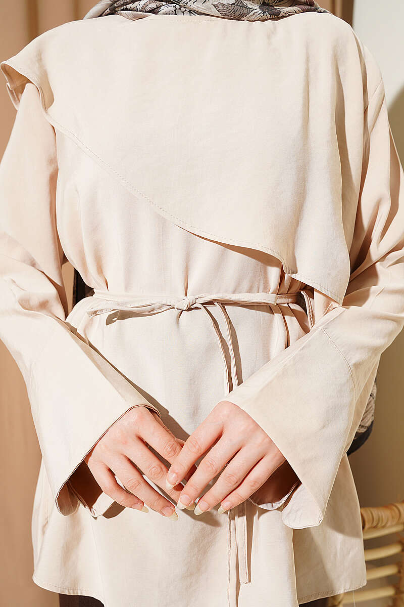 Çapraz Pelerinli Modal Tunik