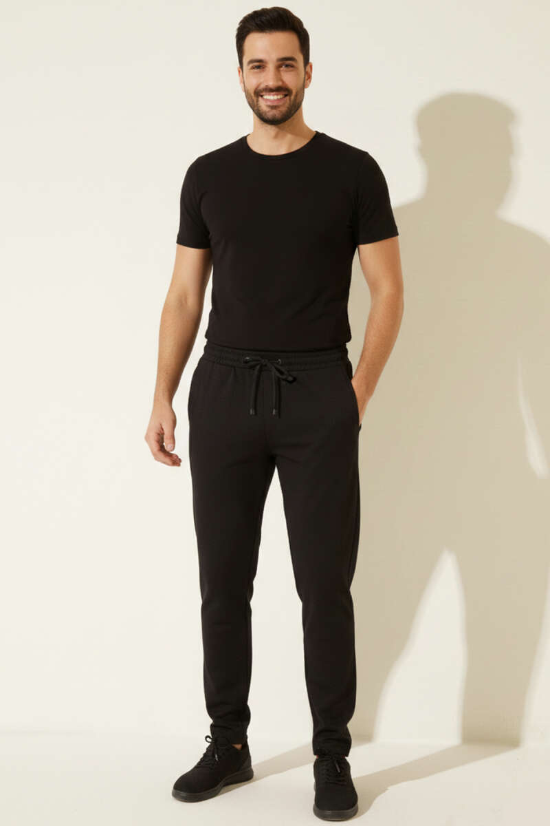 Men's Tracksuit Bottoms with Pockets and Waist Elastic