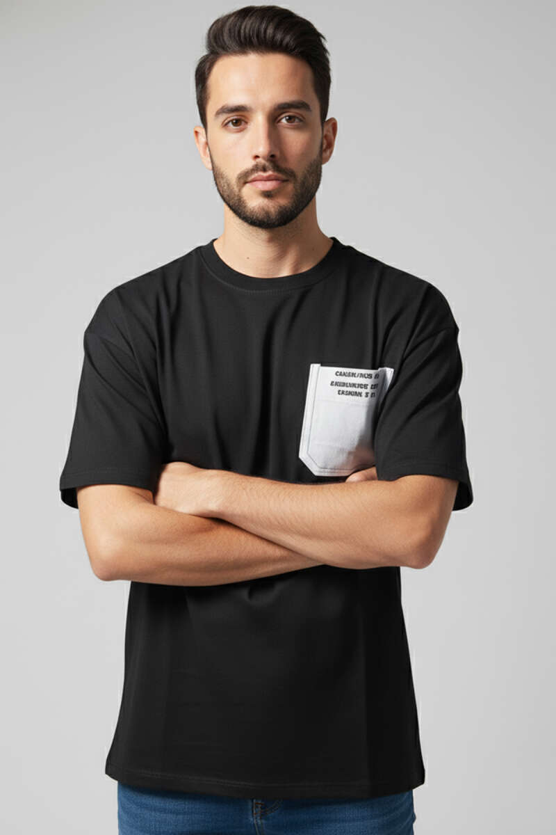 Cepli Enjeksiyon Baskı Erkek Tshirt