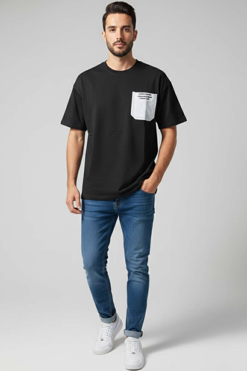 Cepli Enjeksiyon Baskı Erkek Tshirt