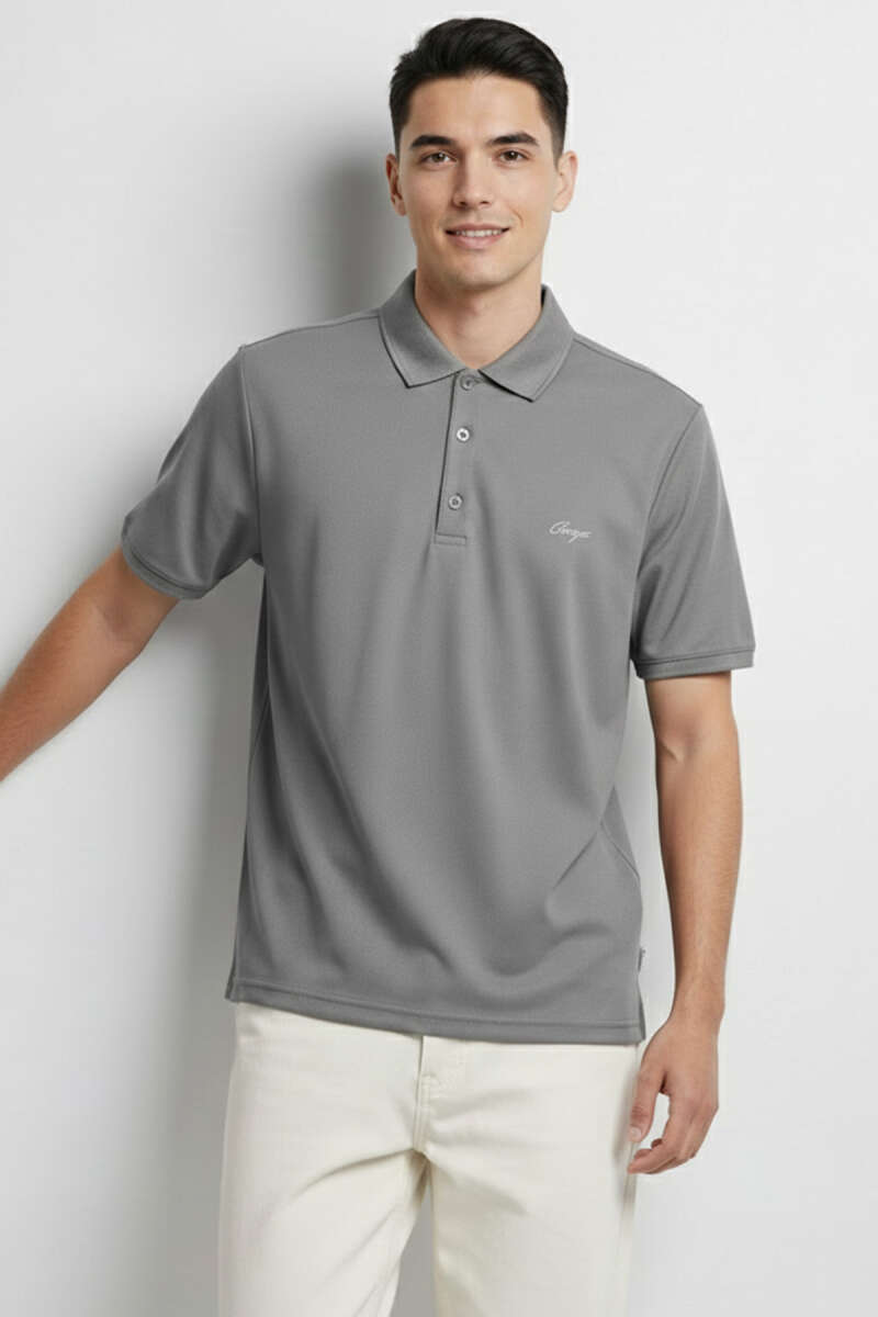 Change Baskılı Polo Yaka Erkek T-shirt