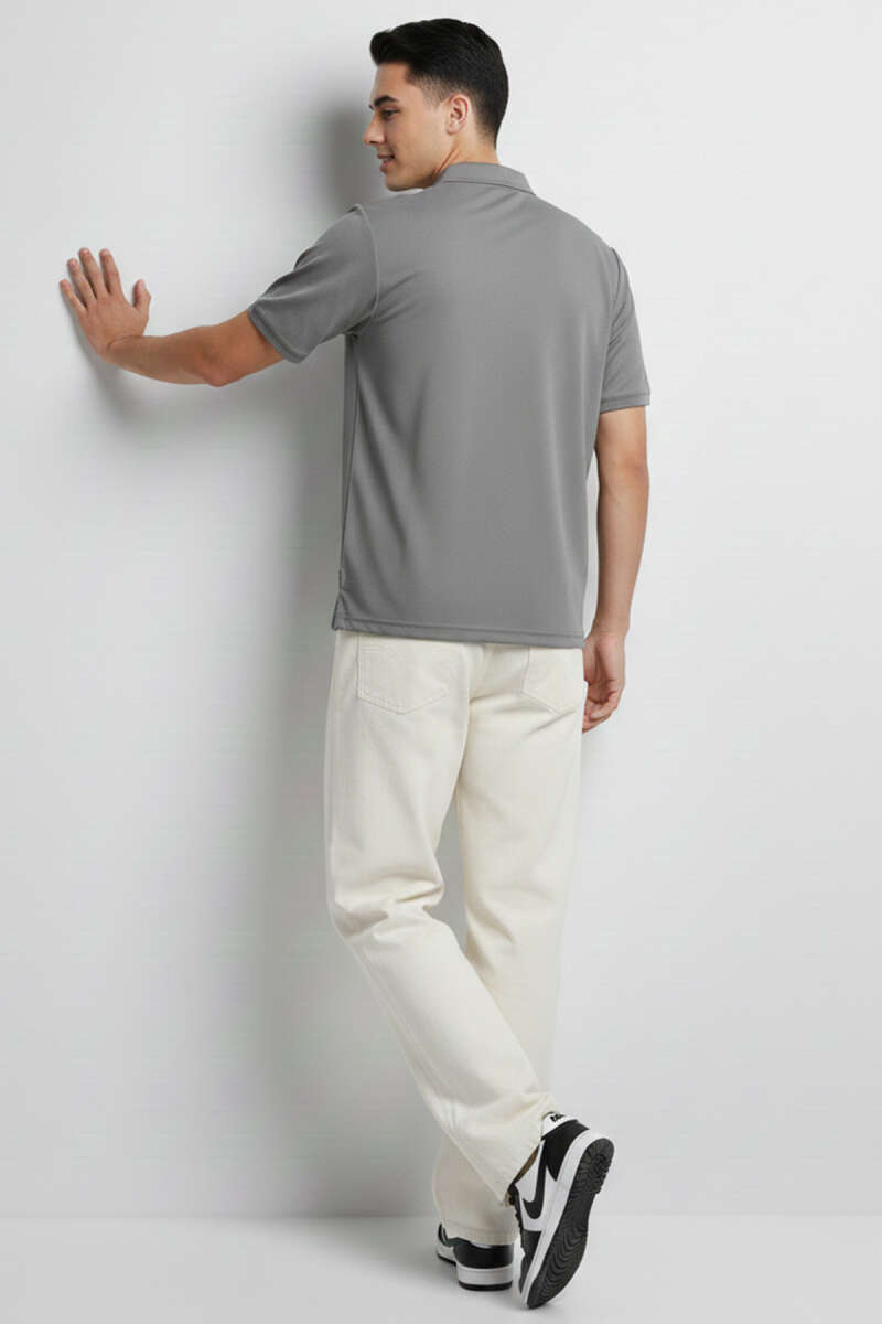 Change Baskılı Polo Yaka Erkek T-shirt