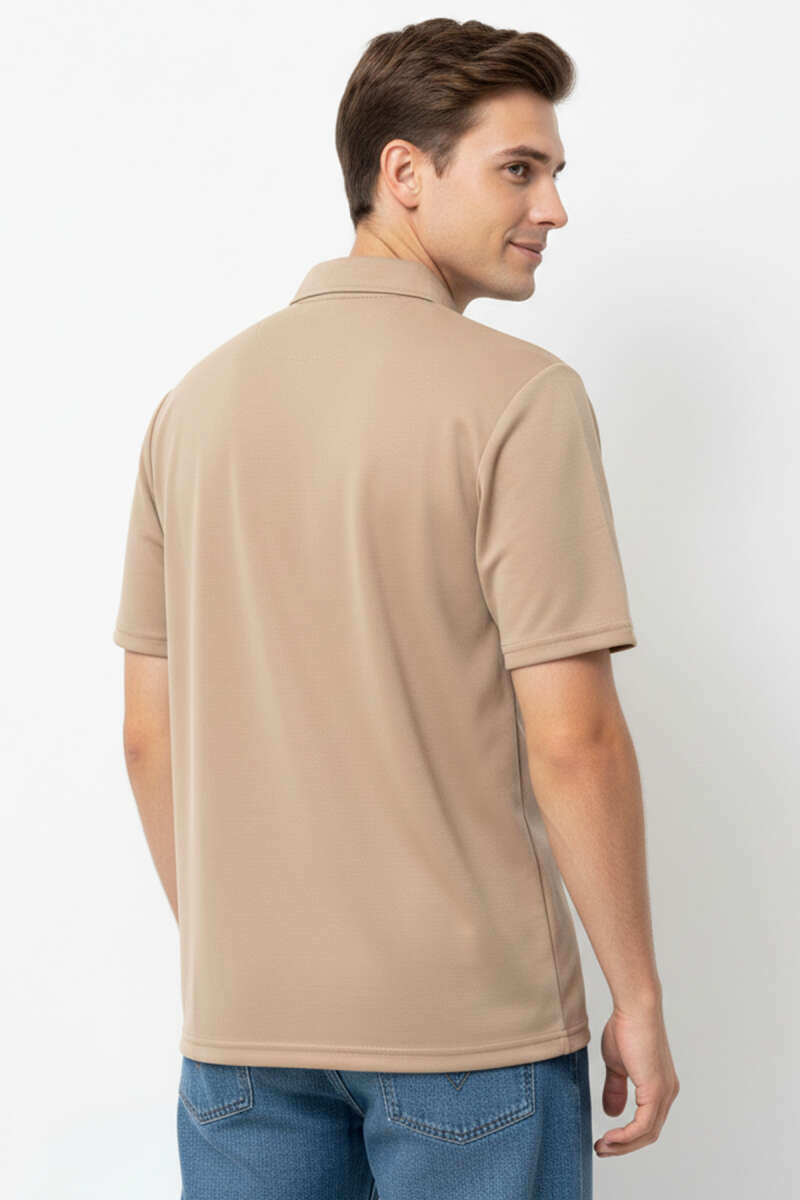 Change Baskılı Polo Yaka Erkek T-shirt