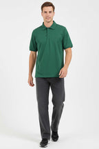 Change Baskılı Polo Yaka Erkek T-shirt Nefti
