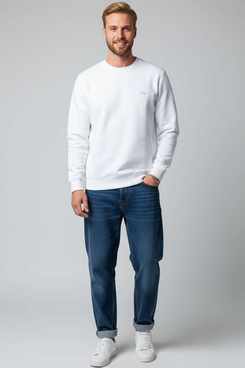 Change Nakışlı Erkek Sweatshirt