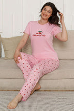 Cherish Me Baskılı Kısa Kol Pijama Takımı