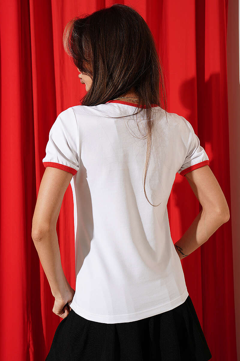 Cherries Baskılı T-shirt